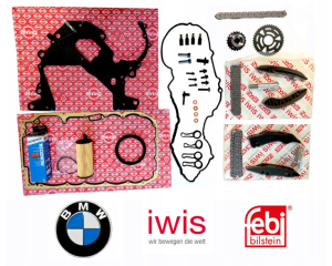 BMW N47D20A/B/C/D 2.0 Kompletny zestaw naprawczy rozrządu IWIS OE BMW